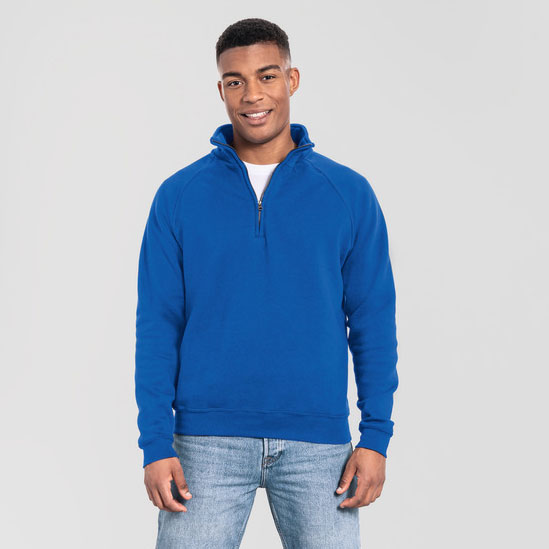 62288-Iconic Premium Zip Neck Sweat